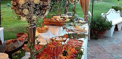 Antipasti matrimonio La Villa dei Principi