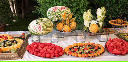 Frutta e Buffet di Dolci de La Villa dei Principi