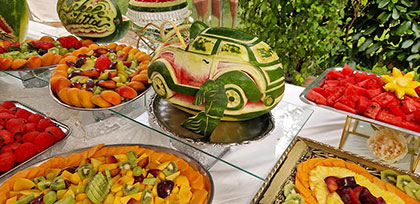 Frutta e Buffet di Dolci de La Villa dei Principi
