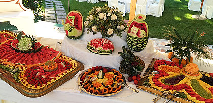 Frutta e Buffet di Dolci de La Villa dei Principi