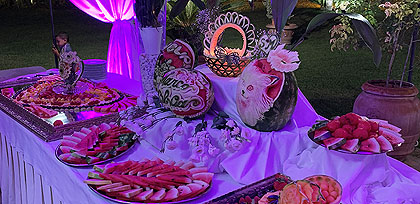 Frutta e Buffet di Dolci de La Villa dei Principi