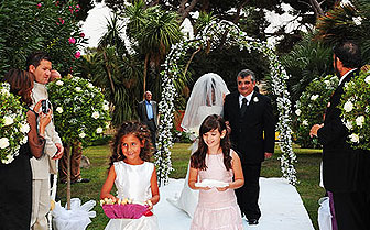 Matrimonio civile in villa a Roma